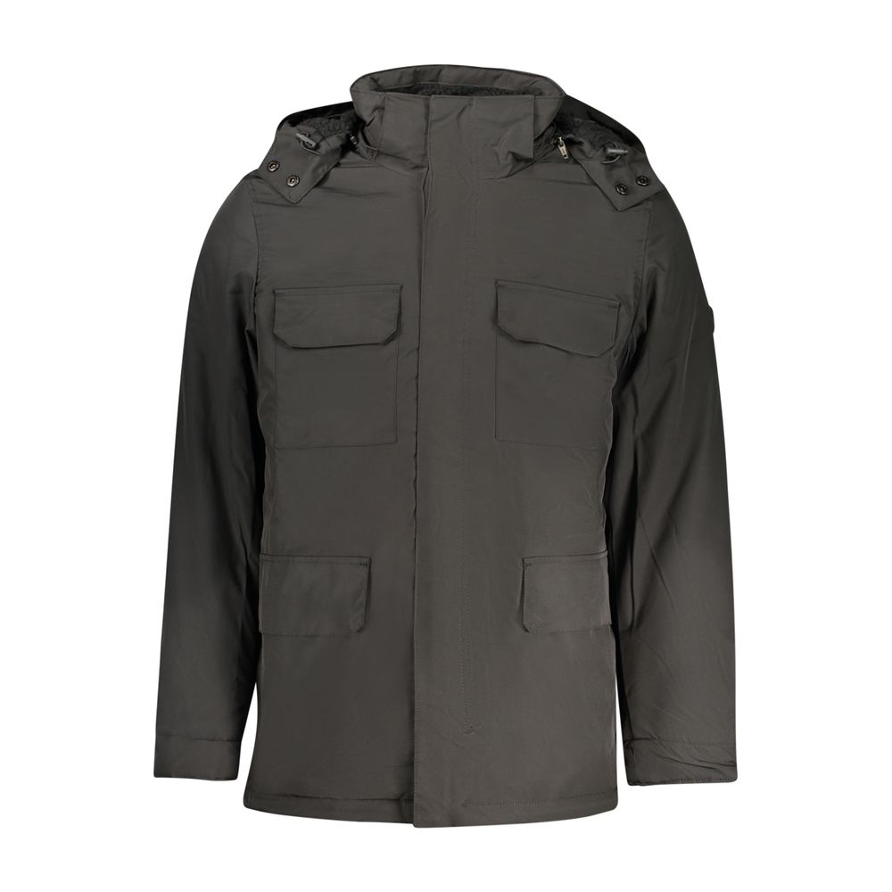 U.S. Grand Men's Black Polyester Jacket