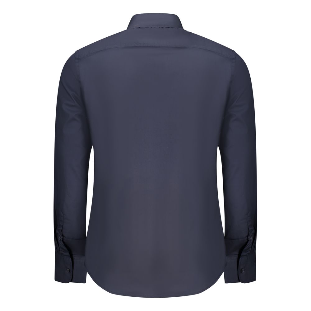 U.S. Grand Men's Blue Cotton Shirt
