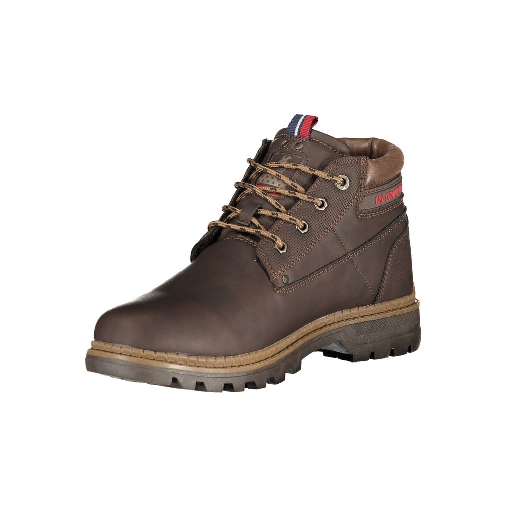 U.S. Grand Marrone Polyurethane Men's Ankle Boots