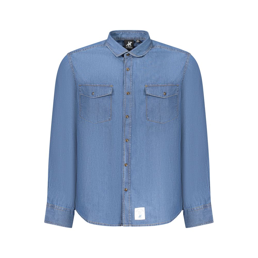U.S. Grand Blaues Denim-Hemd