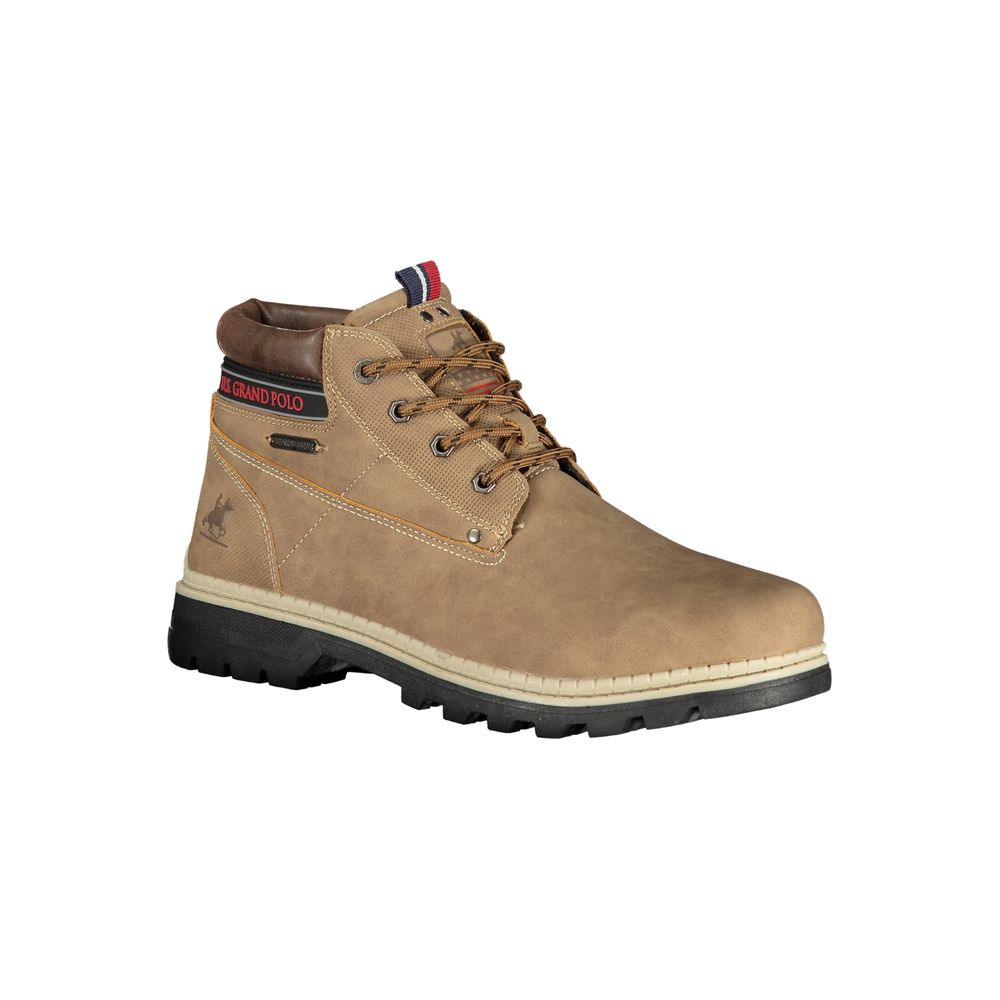 U.S. Grand Brown Polyester Ankle Boots
