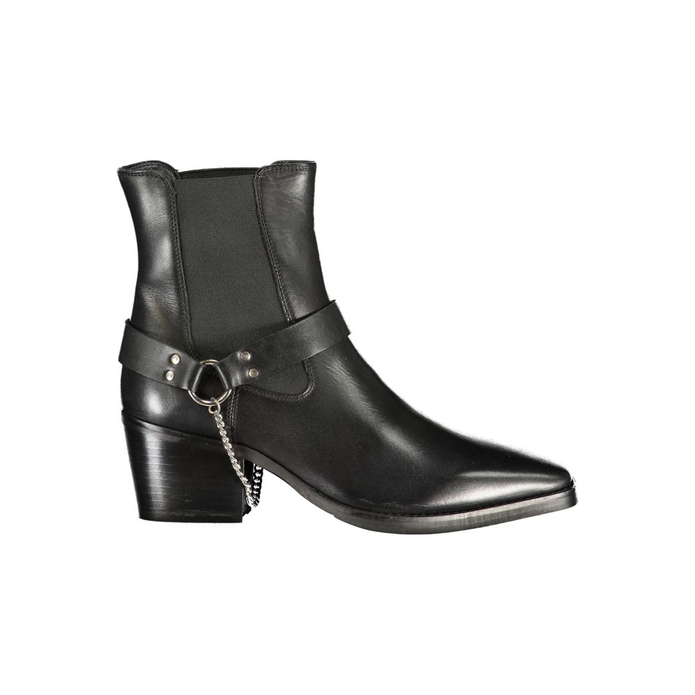Cafenoir Schwarze Stiefeletten aus Polyester