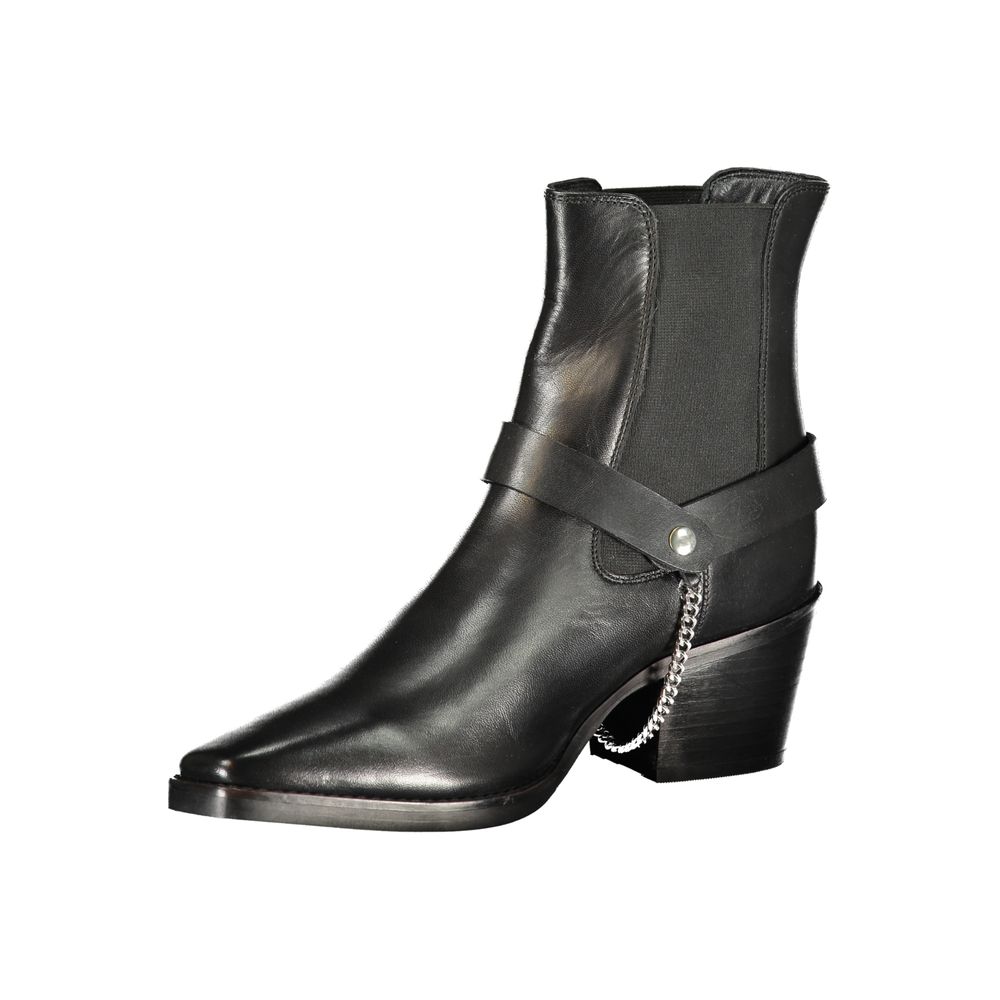 Cafenoir Schwarze Stiefeletten aus Polyester