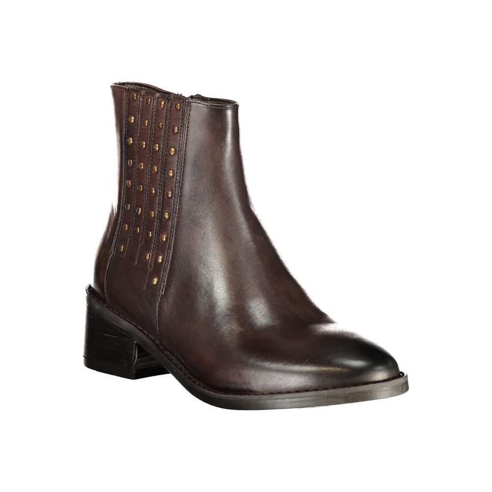 Cafenoir Braune Ankle Boots aus Polyester