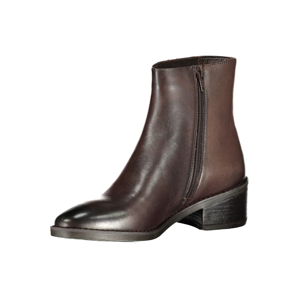 Cafenoir Braune Ankle Boots aus Polyester