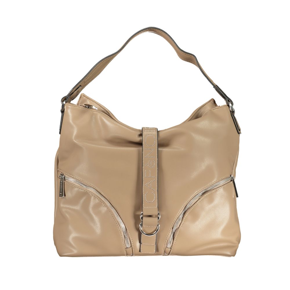 Cafenoir Braune Handtasche aus Polyethylen