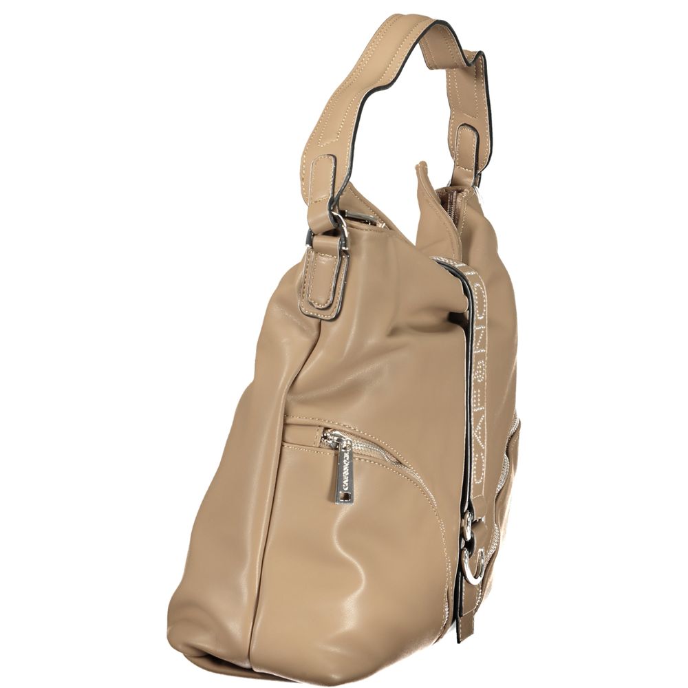Cafenoir Braune Handtasche aus Polyethylen