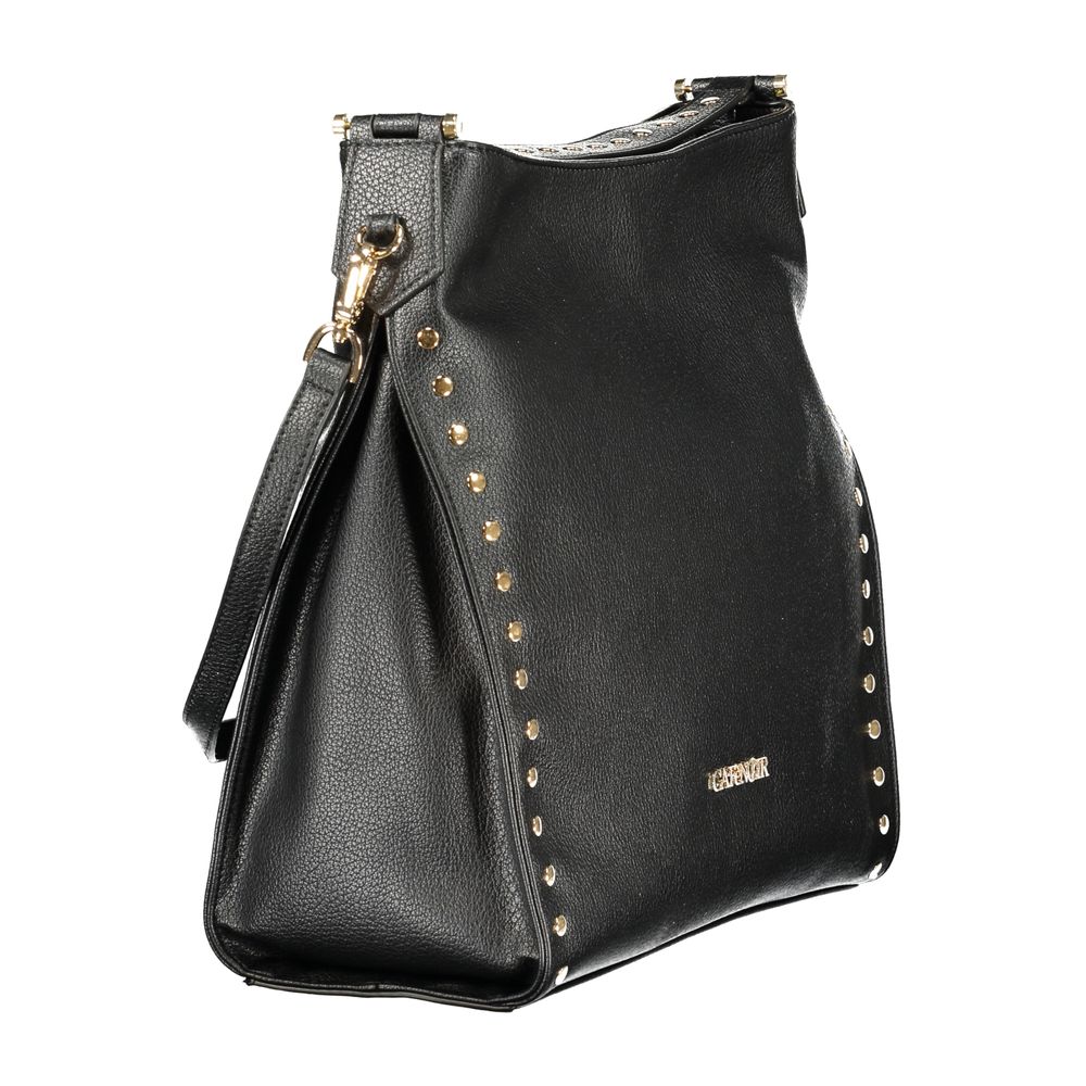 Cafenoir Schwarze Handtasche aus Polyethylen