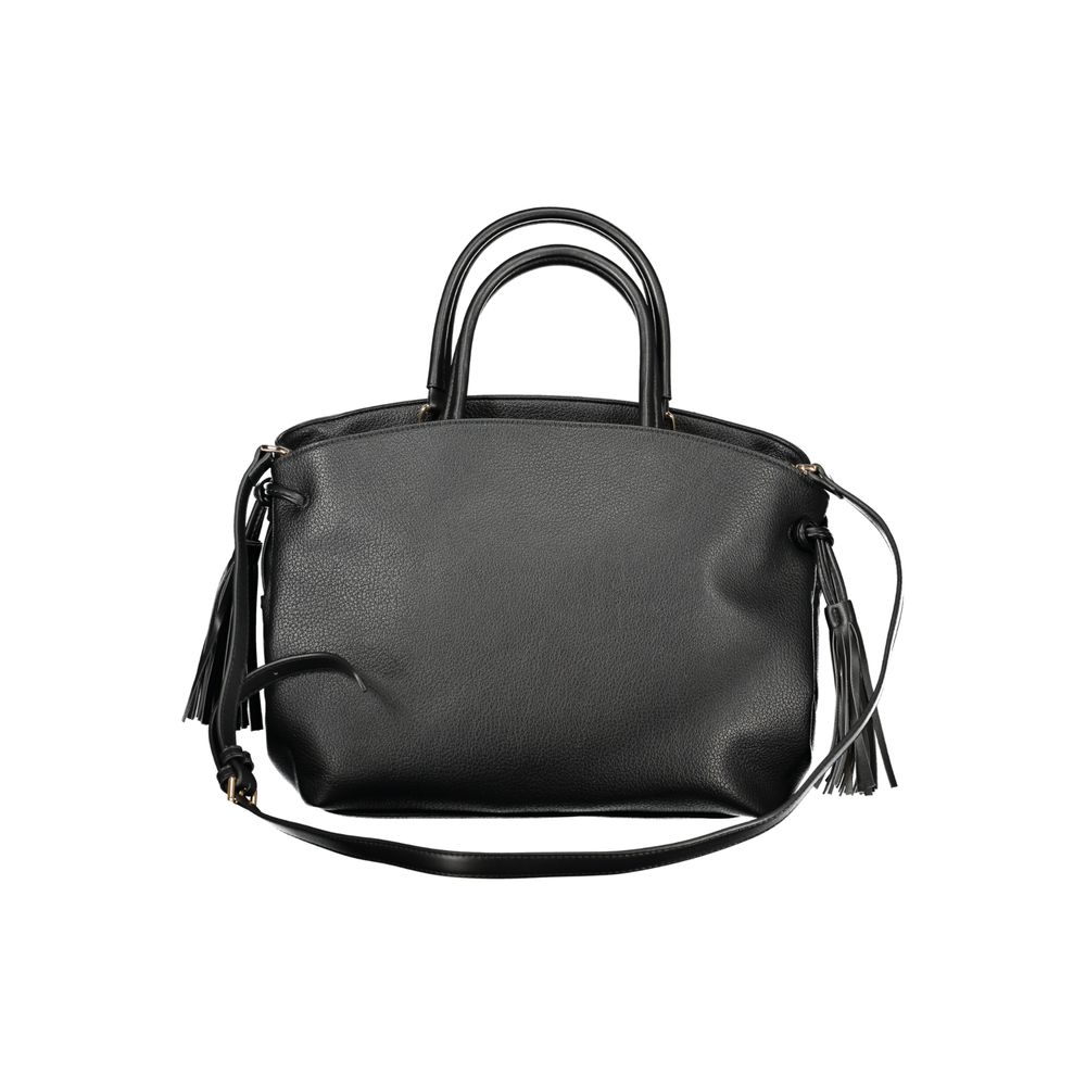 Cafenoir Schwarze Handtasche aus Polyethylen