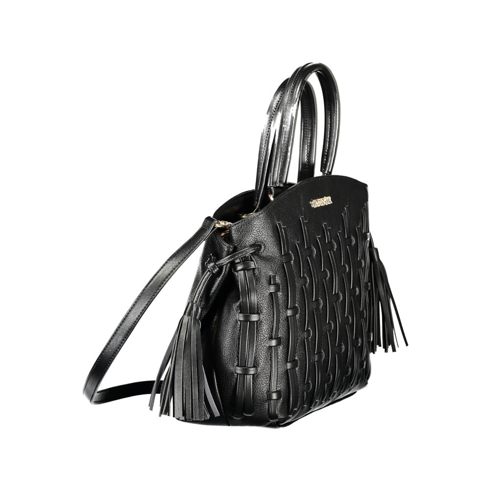 Cafenoir Schwarze Handtasche aus Polyethylen
