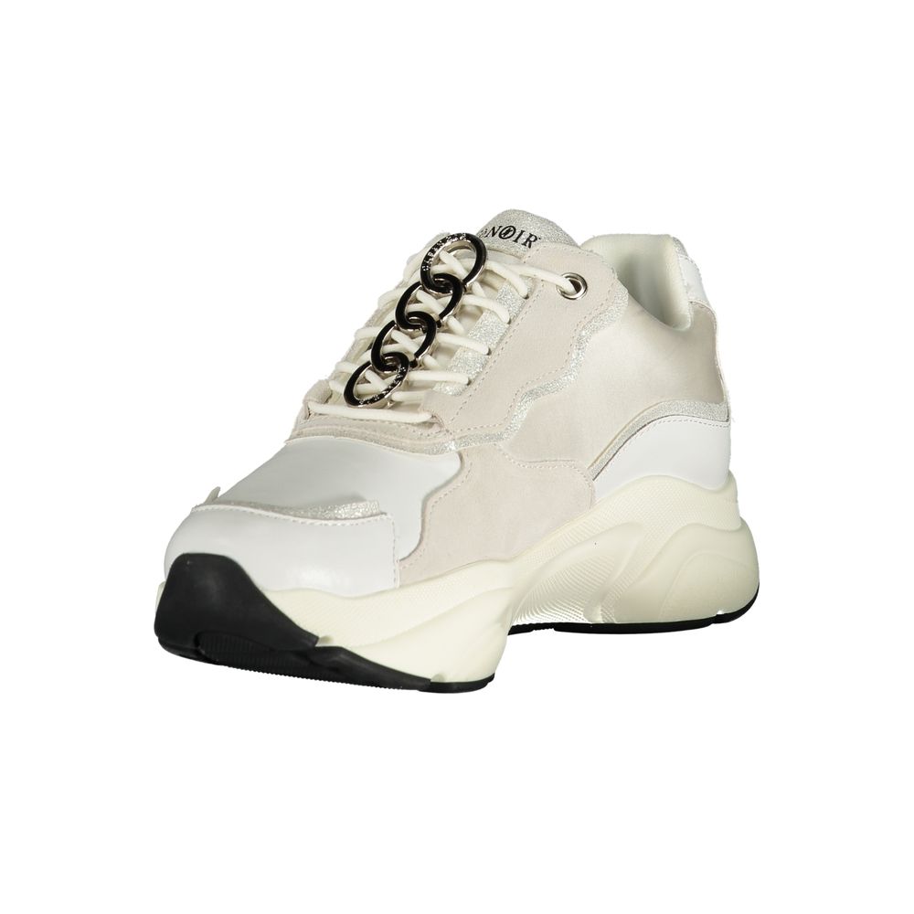 Cafenoir White Polyester Sneakers