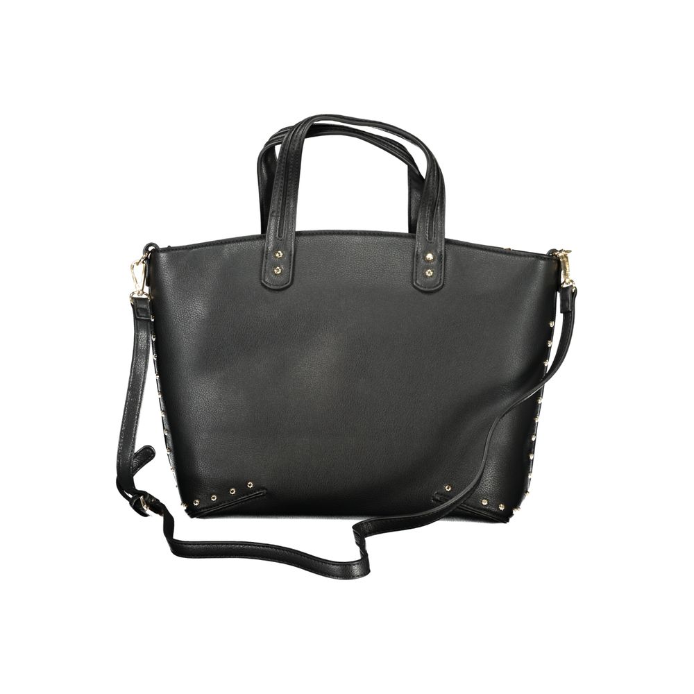 Cafenoir Schwarze Handtasche aus Polyethylen