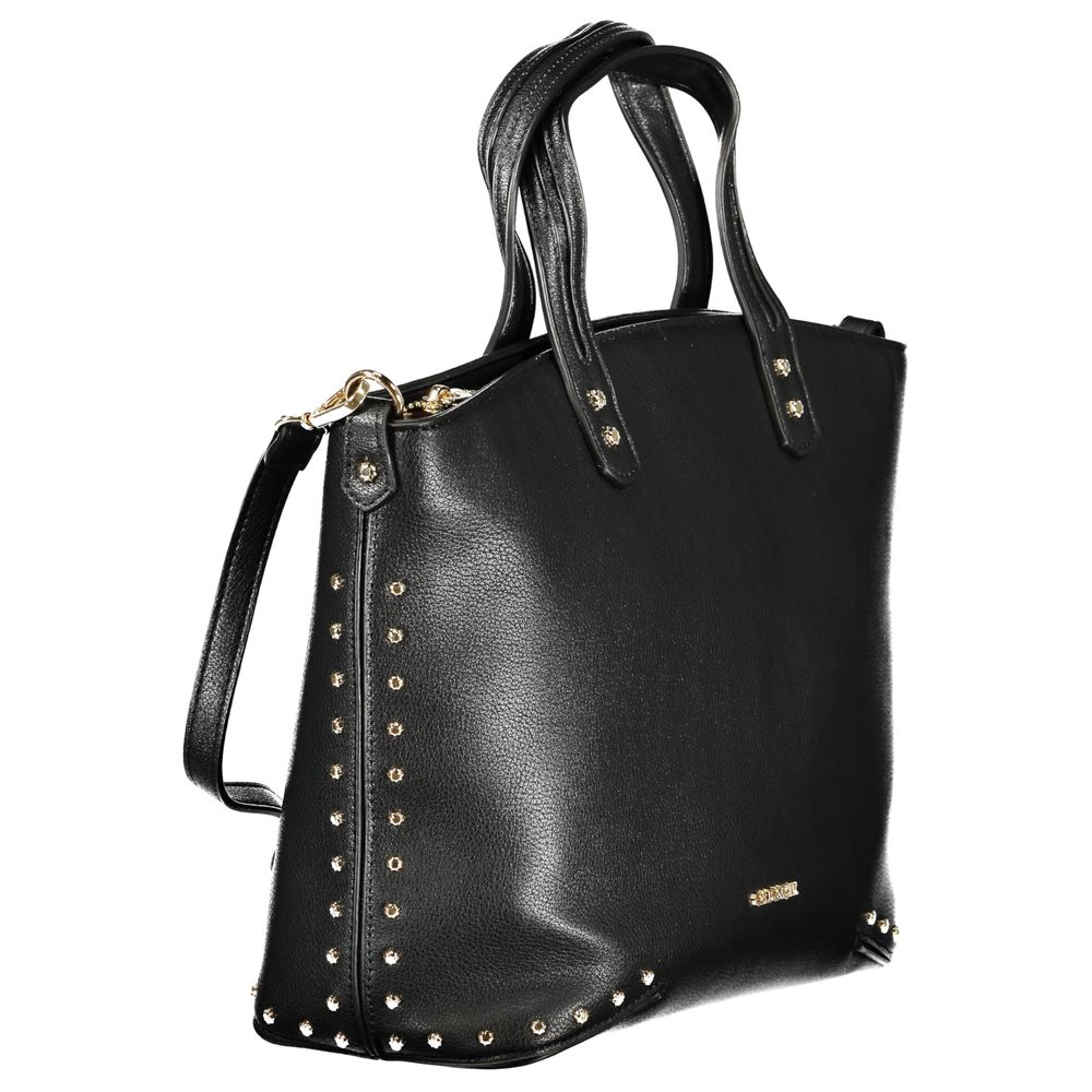 Cafenoir Schwarze Handtasche aus Polyethylen