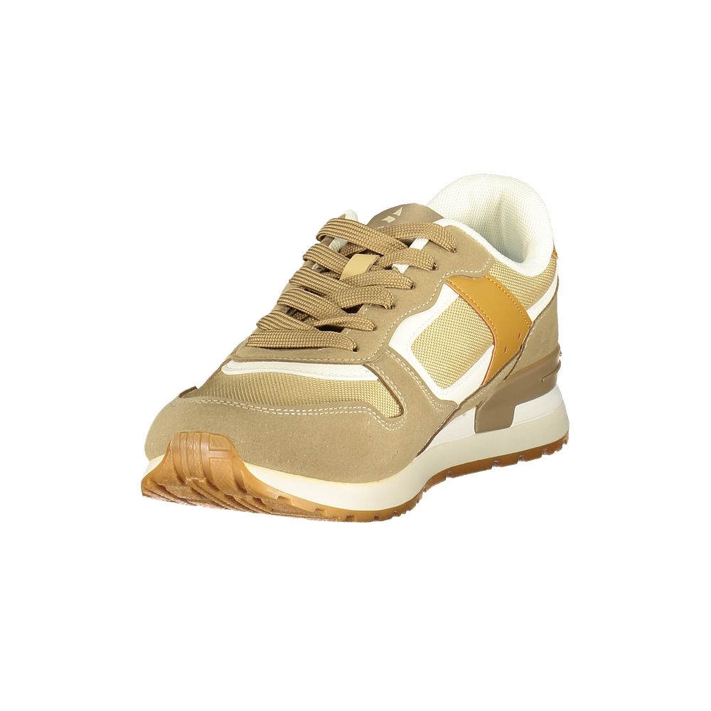 Navigare Beige Polyester Athletic Sneakers