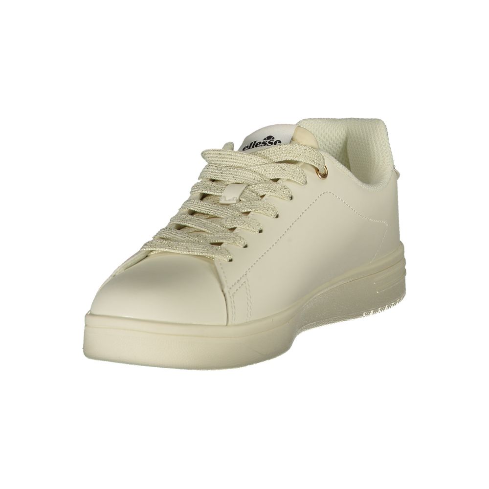 Ellesse White Polyester Sneakers