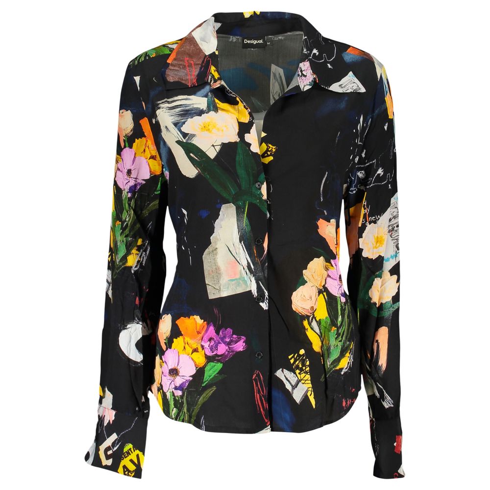 Desigual Black Viscose Women's Blouse