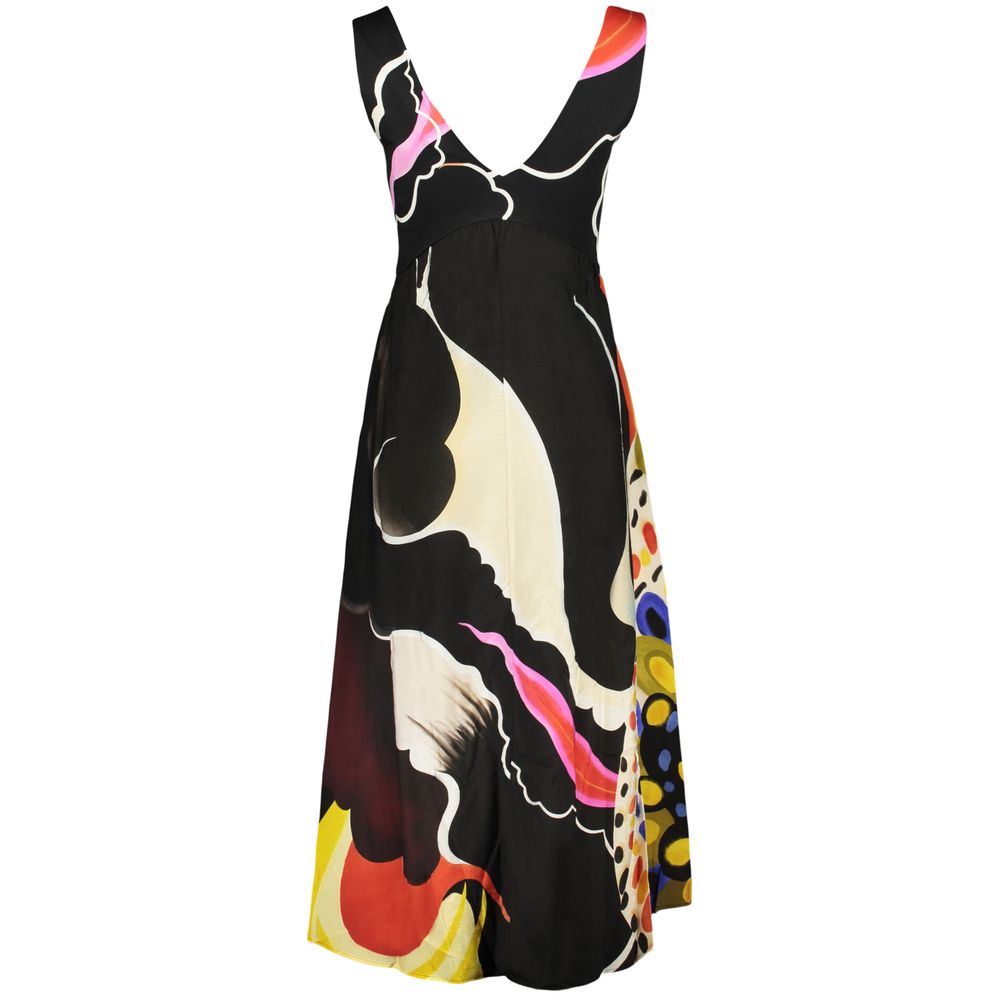 Desigual Schwarzes Damenkleid aus Viskose