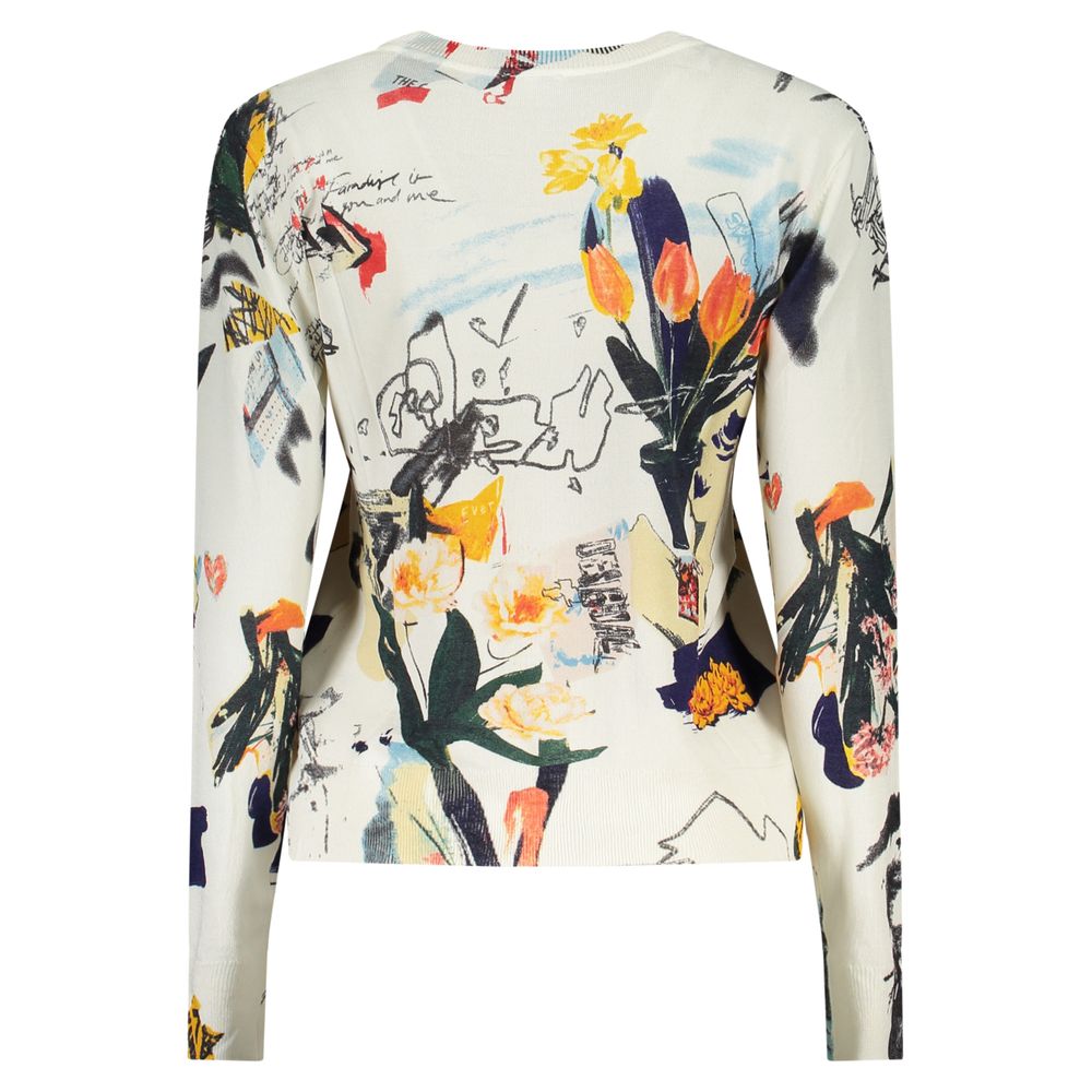Desigual Weißes Damen-T-Shirt aus Viskose
