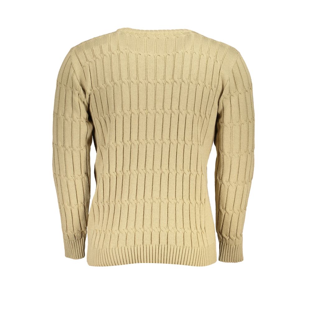 U.S. Grand Men's Acrylic Beige Pullover