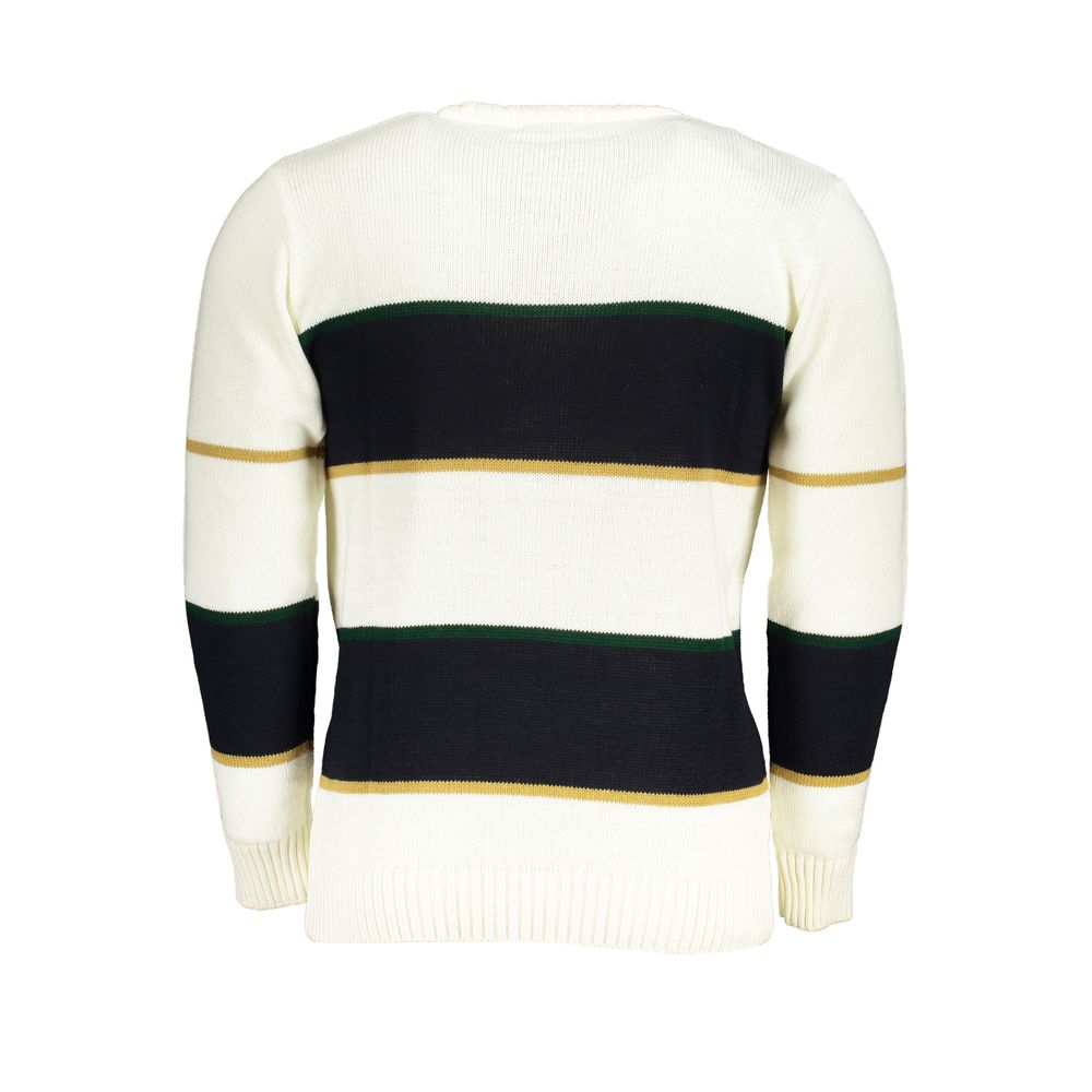 U.S. Grand Weißer Herrenpullover aus Acryl