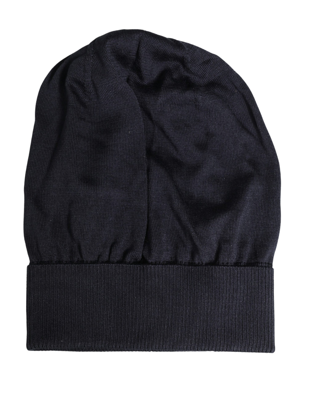 Dolce & Gabbana Schwarze Wollmütze aus Strick für den Winter