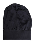 Dolce & Gabbana Schwarze Wollmütze aus Strick für den Winter