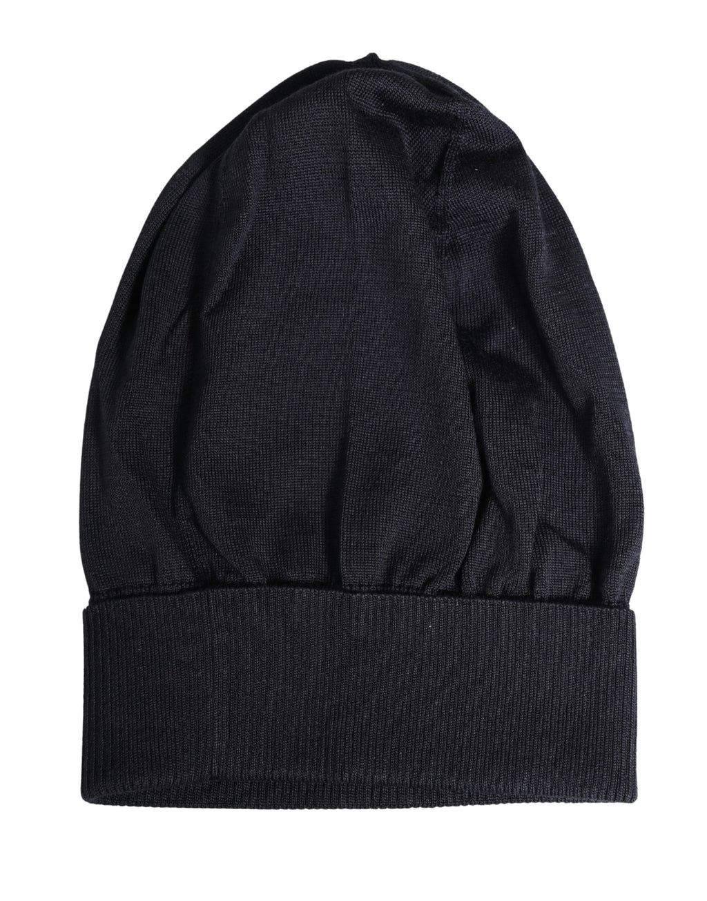 Dolce & Gabbana Schwarze Wollmütze aus Strick für den Winter