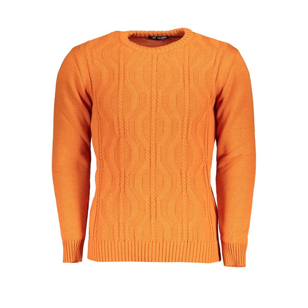 U.S. Grand Orange Men's Acrylic Sweater