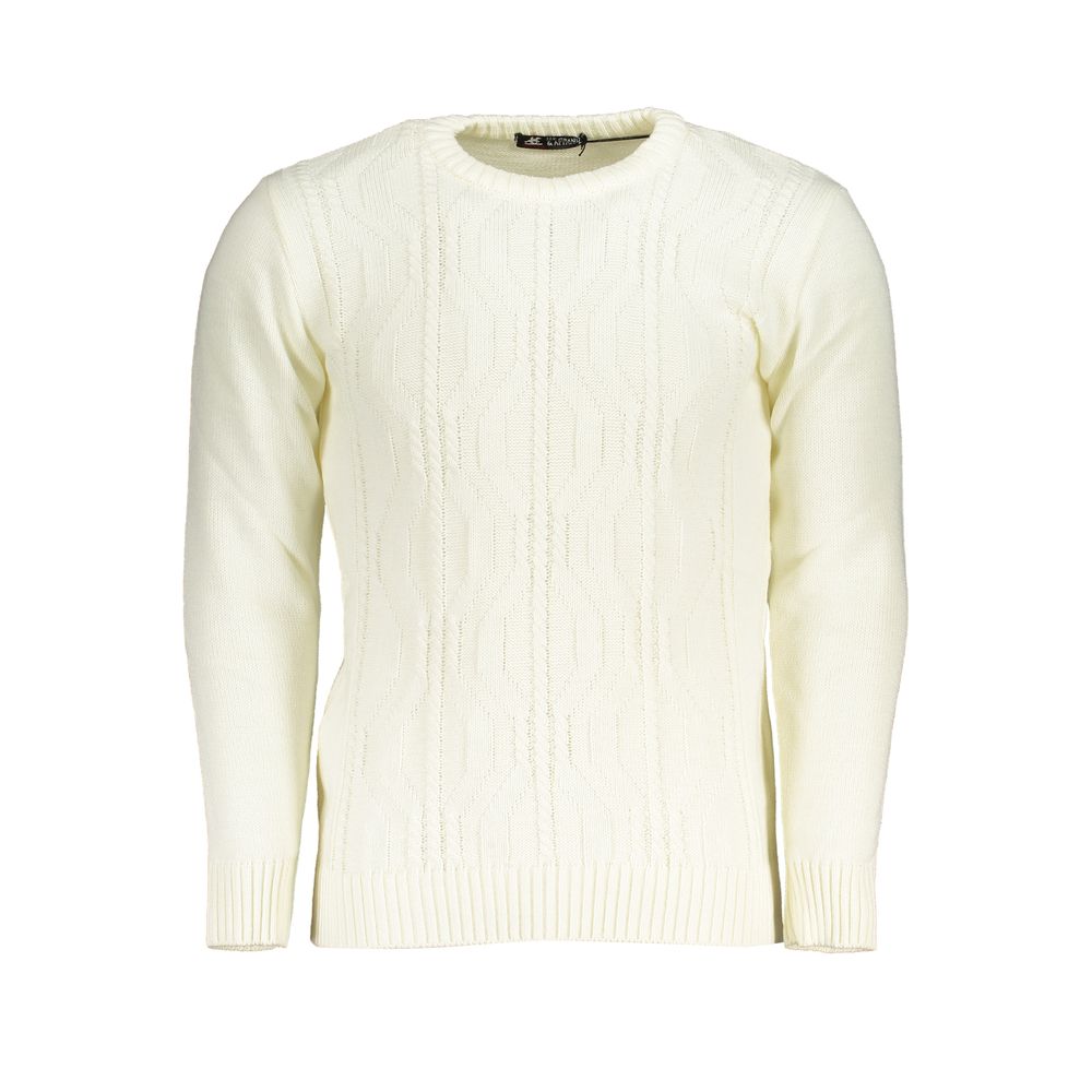U.S. Grand Bianco Herren-Pullover aus Acryl
