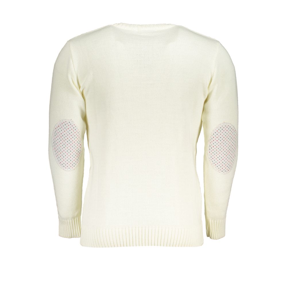 U.S. Grand Bianco Herren-Pullover aus Acryl
