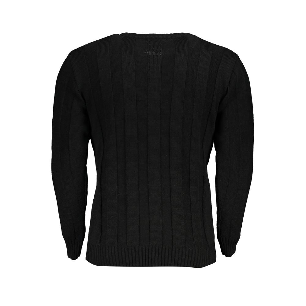 U.S. Grand Schwarzer Herrenpullover aus Acryl