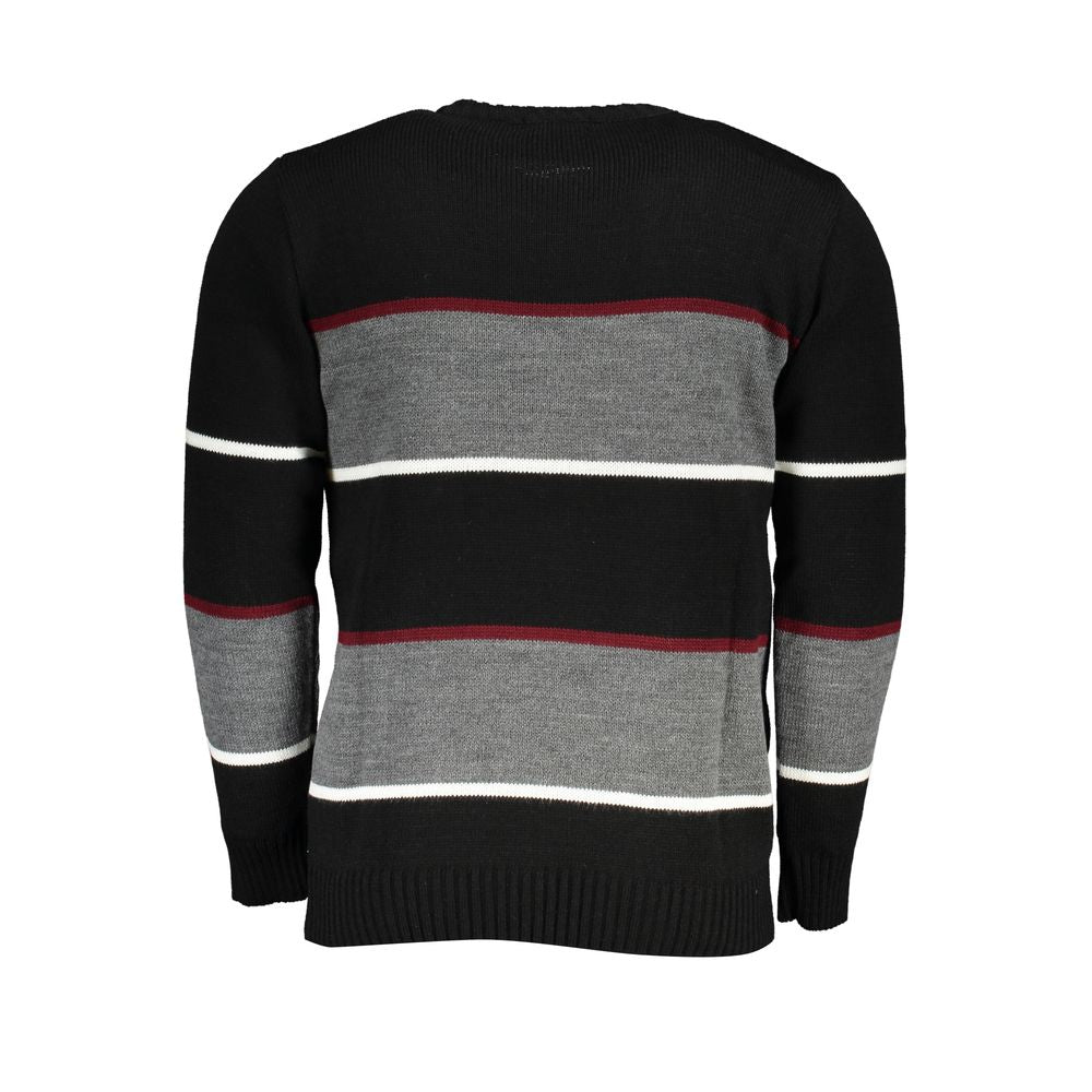 U.S. Grand Schwarzer Herrenpullover aus Acryl