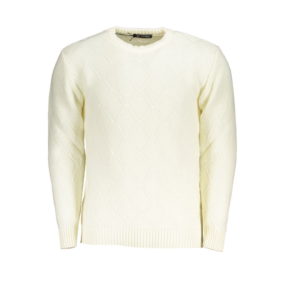 U.S. Grand Bianco Men's Acrylic Sweater