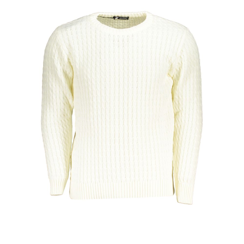 U.S. Grand Bianco Men's Acrylic Sweater