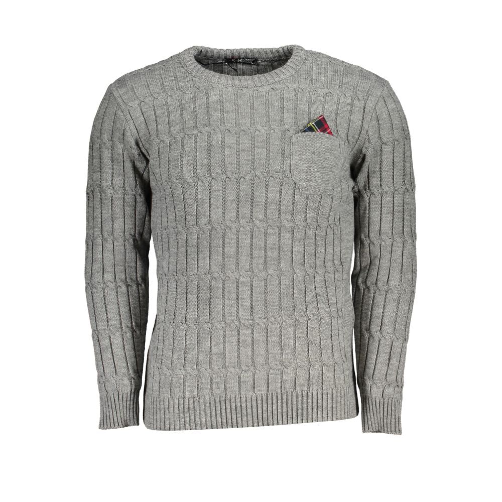 U.S. Grand Grigio Men's Acrylic Pullover