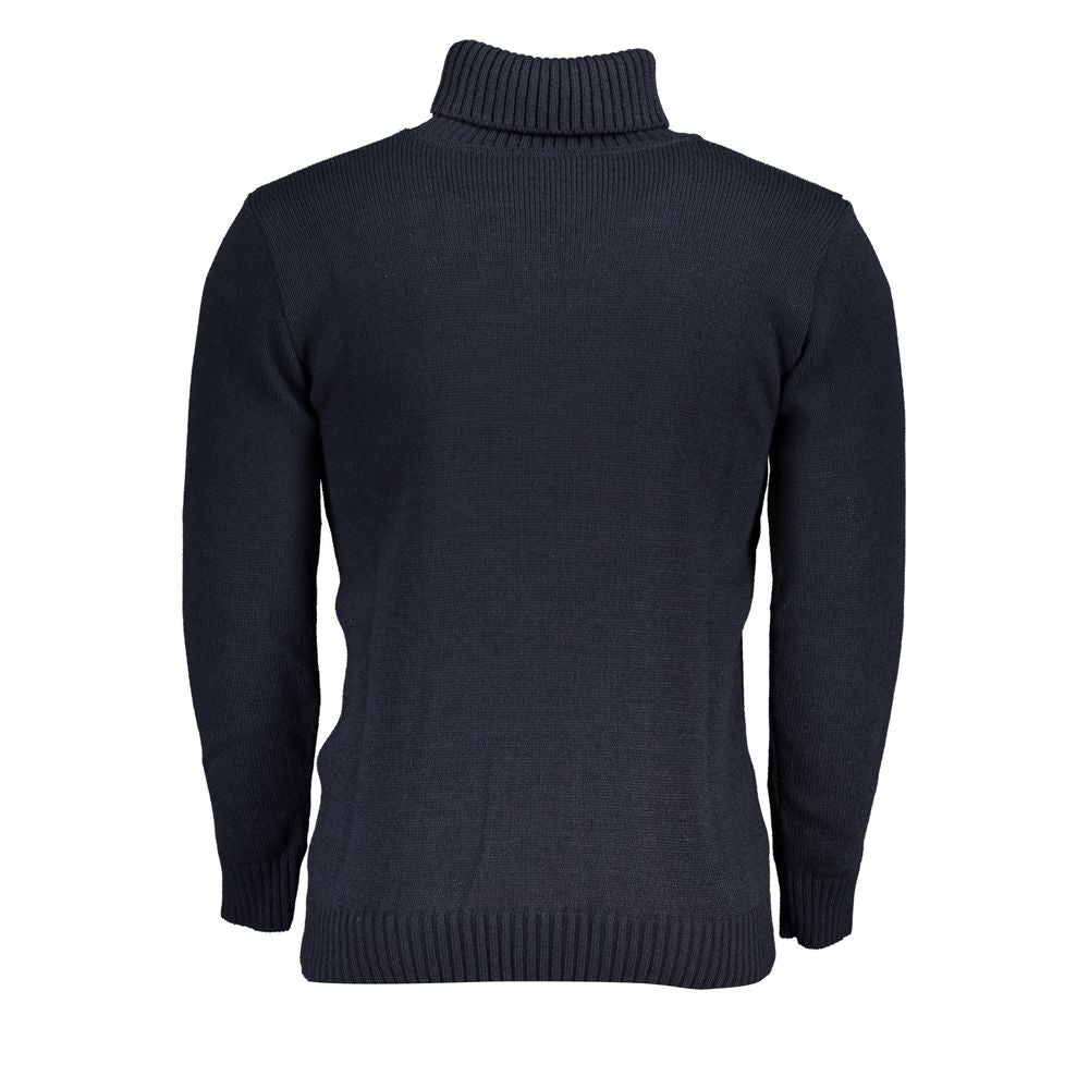 U.S. Grand Blue Men's Acrylic Sweater