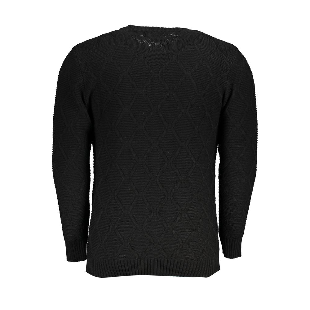 U.S. Grand Black Men's Acrylic Sweater