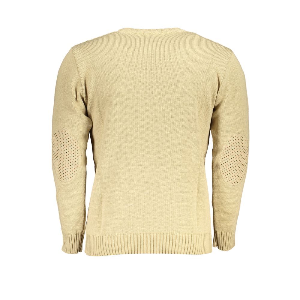 U.S. Grand Men's Acrylic Beige Pullover