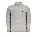 U.S. Grand Grauer Strickpullover mit Rollkragen