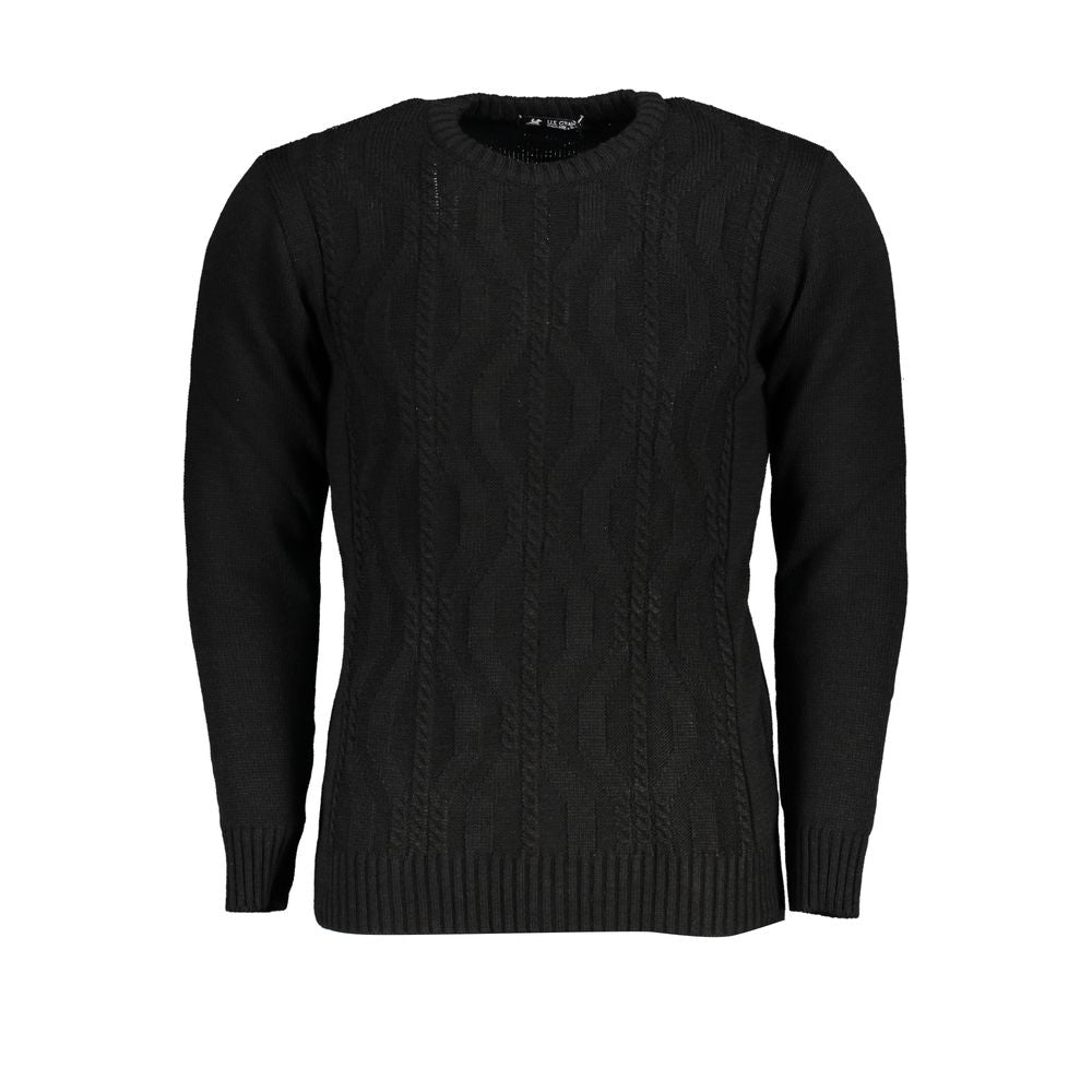 U.S. Grand Schwarzer Sweatshirt aus Stoff