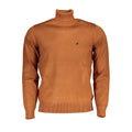 U.S. Grand Brauner Nylon-Rollkragenpullover