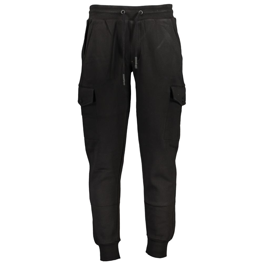 U.S. Grand Schwarze Cargohose aus Baumwolle