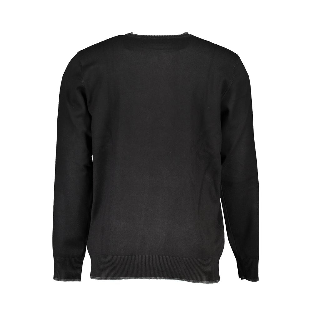 U.S. Grand Schwarzer Nylon-Sweatshirt