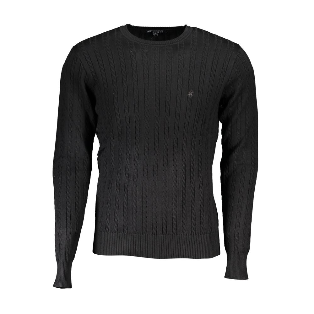 U.S. Grand Schwarzer Nylon-Sweatshirt