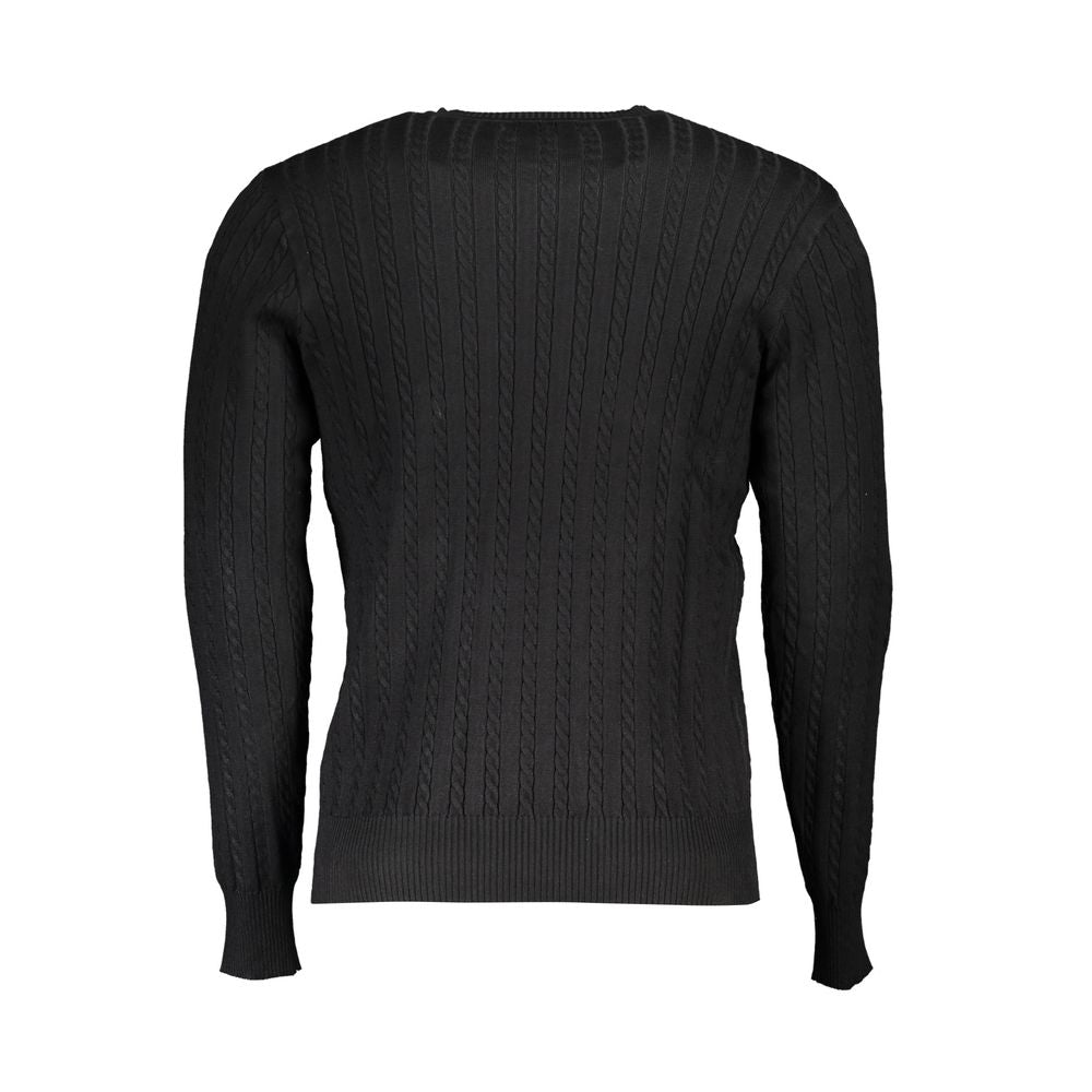 U.S. Grand Schwarzer Nylon-Sweatshirt