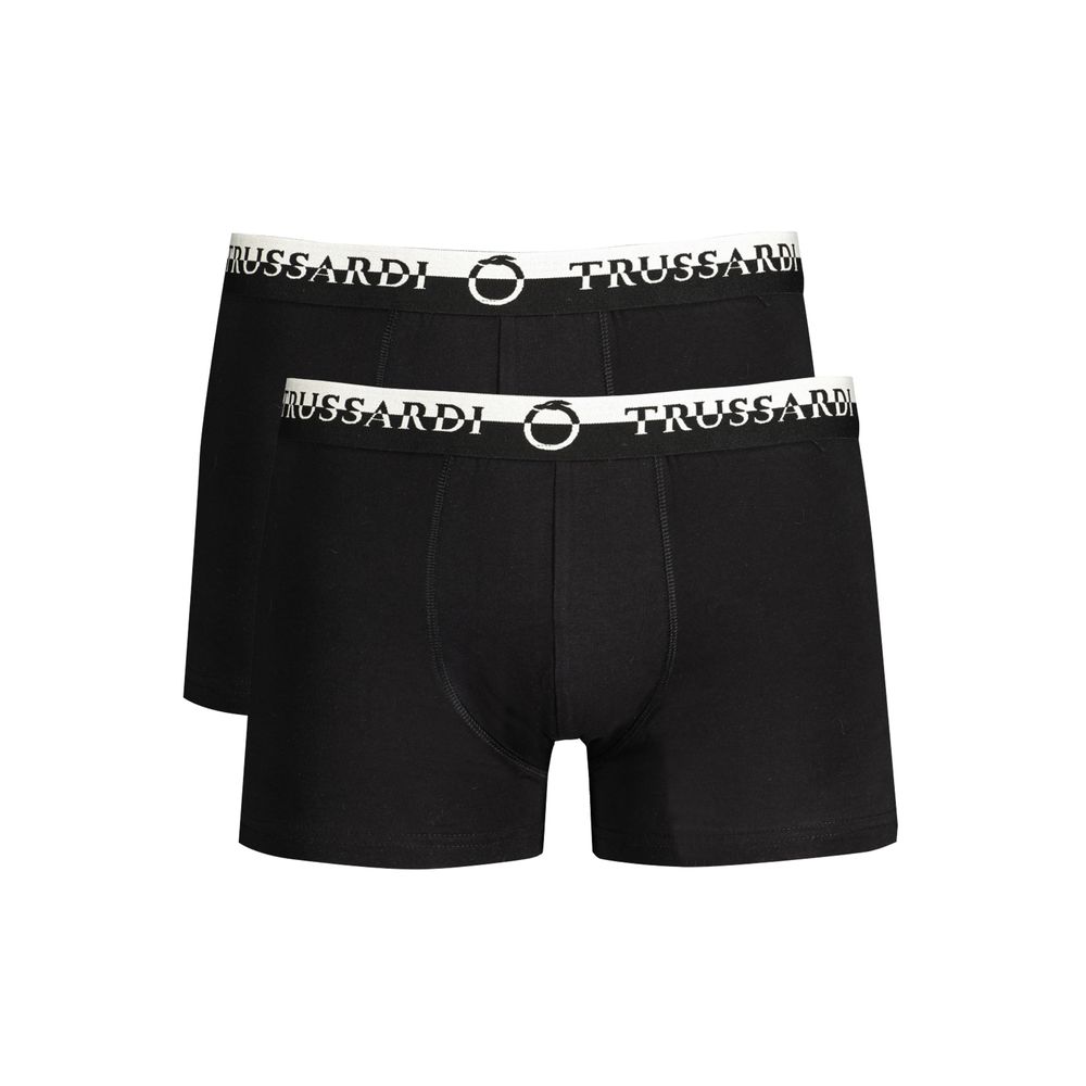 Trussardi Schwarze Baumwoll-Boxershorts für Herren