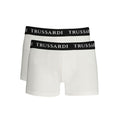 Trussardi Men's White Cotton Boxer Briefs
