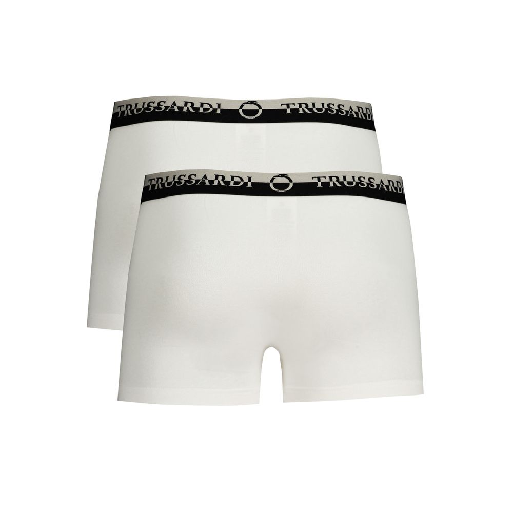 Trussardi Men's White Cotton Boxer Briefs