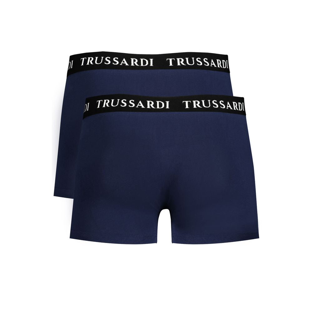 Trussardi Blue Cotton Men's Boxer Shorts