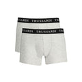 Trussardi Grigio Herren-Boxershorts aus Baumwolle